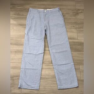 Polo Ralph Lauren Preston Fit Pants Mens 32/30 Light Blue Chambray Casual